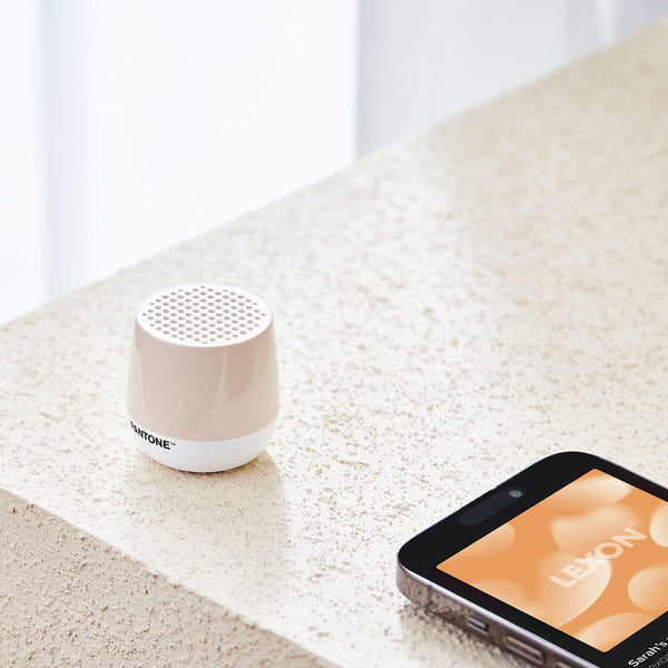 Lexon Mino+ Mini Bluetooth Speaker Pantone Sand Audio Docks & Mini Speakers