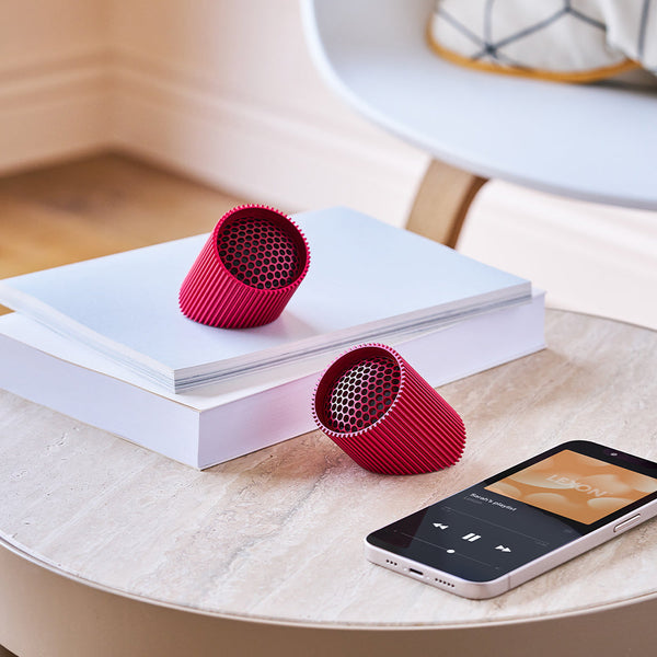 Benfei Lexon Ray Magnetic Bluetooth Speakers Set Red Audio Docks Audio Docks & Mini Speakers