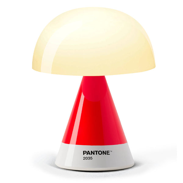Lexon Mina Medium Portable Led Lamp Pantone 2035 Red Night Lights