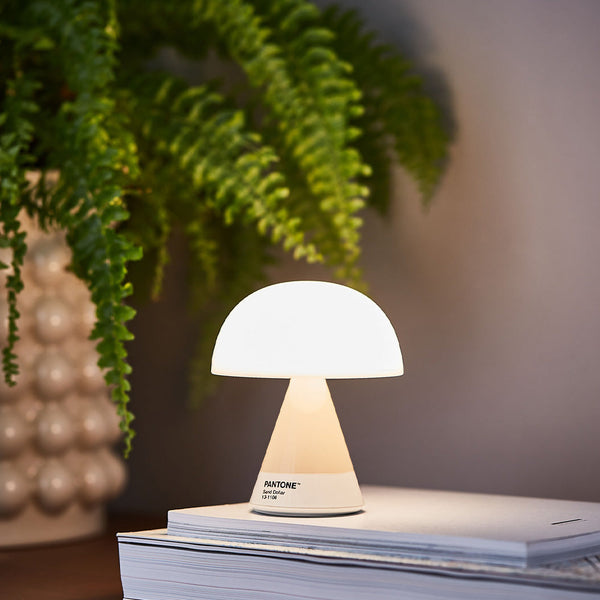 Lexon Mina Medium Portable Led Lamp Pantone Sand Night Lights