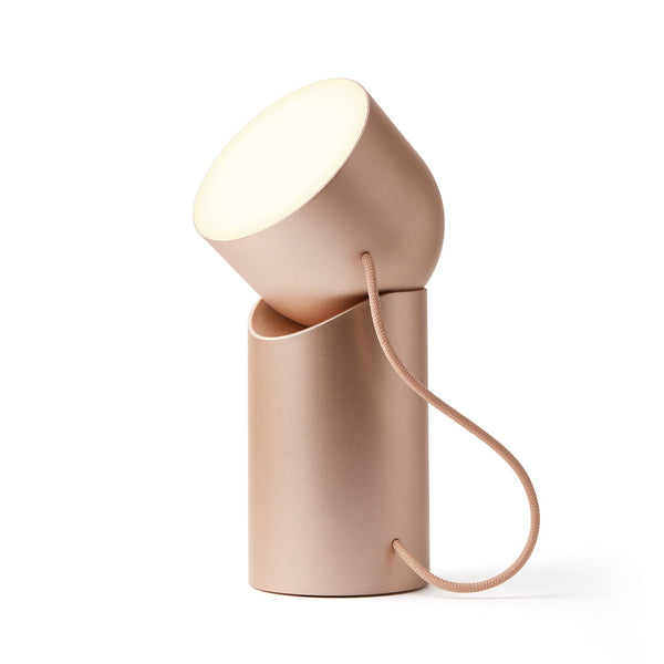 Lexon Orbe Led Lamp With Moving Head Gold Lamps