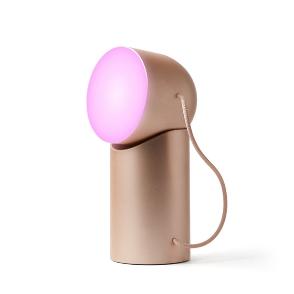 Lexon Orbe Led Lamp With Moving Head Gold Lamps