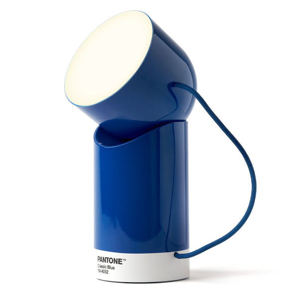 Lexon Orbe Led Lamp With Moving Head Pantone Classic Blue Night Lights