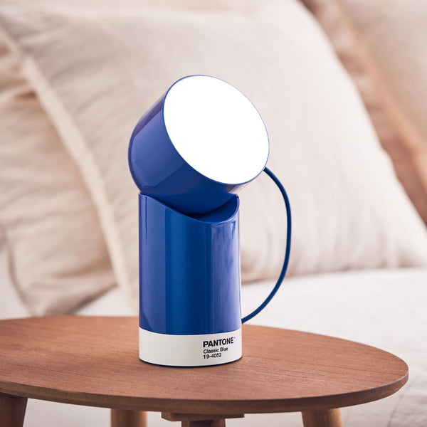 Lexon Orbe Led Lamp With Moving Head Pantone Classic Blue Night Lights