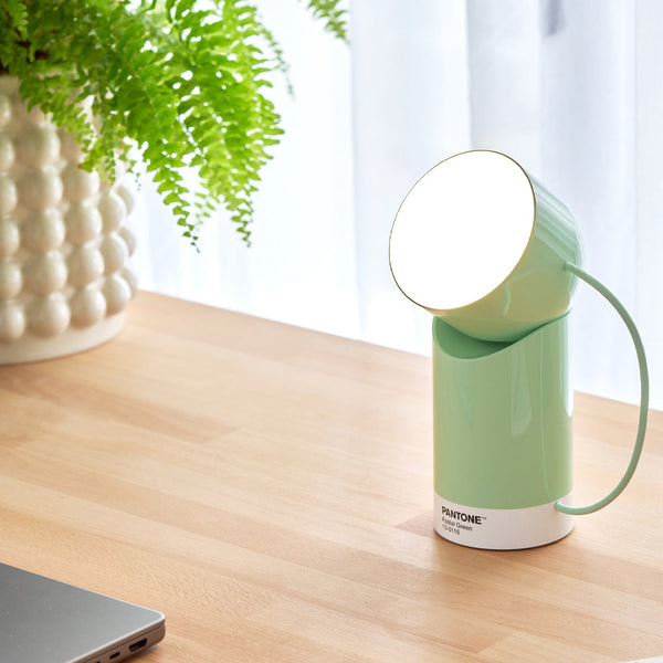 Lexon Orbe Led Lamp With Moving Head Pantone Green Night Lights