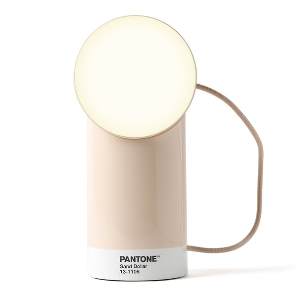 Lexon Orbe Led Lamp With Moving Head Pantone Sand Night Lights