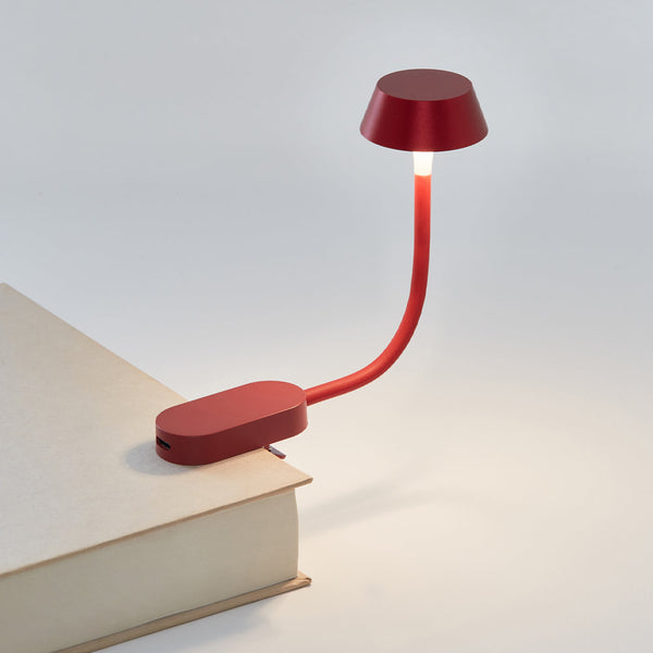 Lexon Mimi Flexible Led Lamp Dark Red Lamps