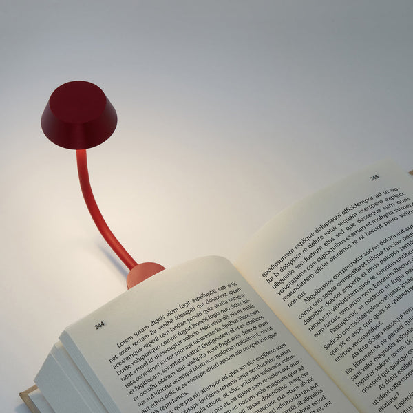 Lexon Mimi Flexible Led Lamp Dark Red Lamps