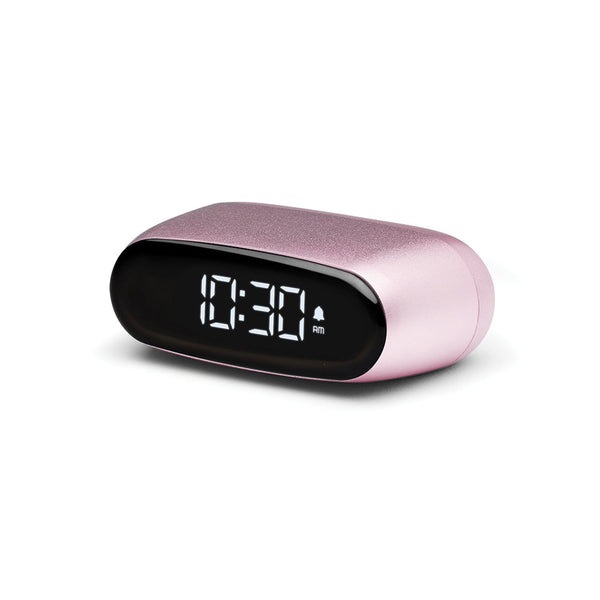 Lexon Minut Mini Alarm Clock Pink Alarm Clocks & Clock Radios