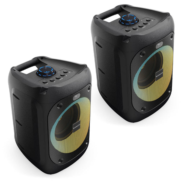 Majority Ps100 Bundled Party Speaker 40W Bluetooth Karaoke Dj System Black Home Speakers & Subwoofers