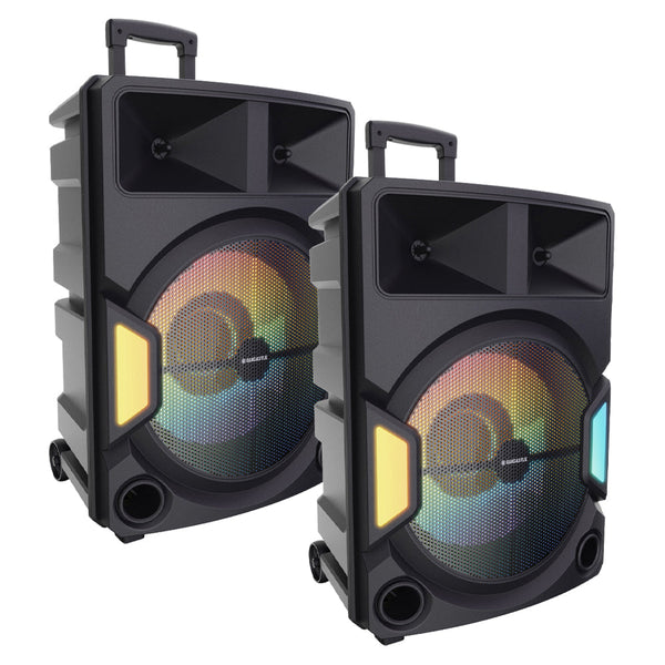 Majority Ps500 Bundled Pa System 150W Bluetooth Karaoke Dj Party Black Home Speakers & Subwoofers