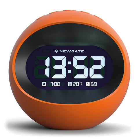 Centre Of The Earth Lcd Alarm Clock Pumpkin Orange Alarm Clocks & Clock Radios
