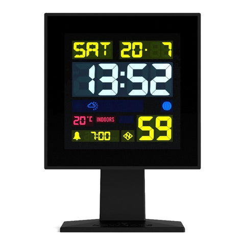 Newgate Monolith Lcd Alarm Clock Black Alarm Clocks & Clock Radios