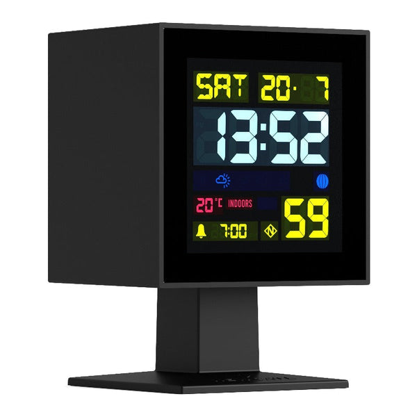 Newgate Monolith Lcd Alarm Clock Black Alarm Clocks & Clock Radios