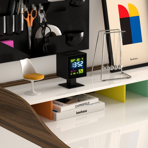 Newgate Monolith Lcd Alarm Clock Black Alarm Clocks & Clock Radios