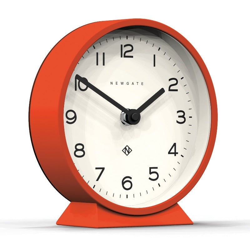 Newgate M Mantel Clock Orange Alarm Clocks & Clock Radios