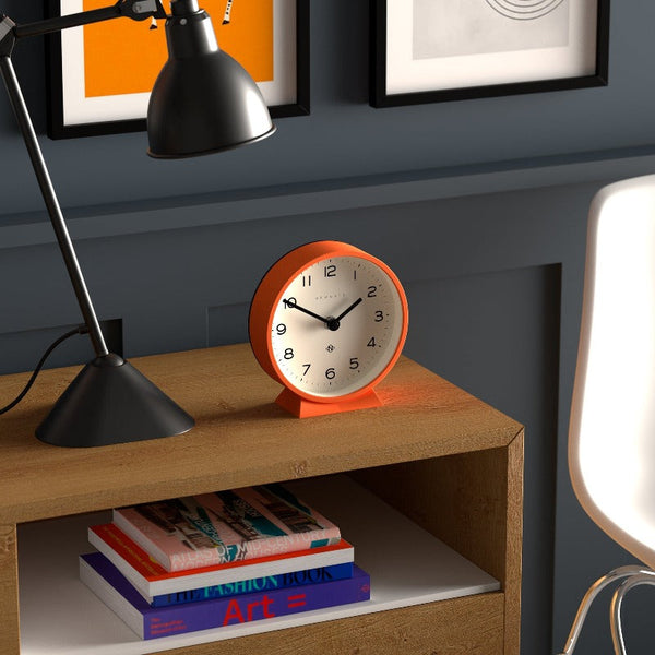 Newgate M Mantel Clock Orange Alarm Clocks & Clock Radios