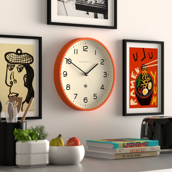 Newgate Number Three Echo Clock Silicone Orange Alarm Clocks & Clock Radios