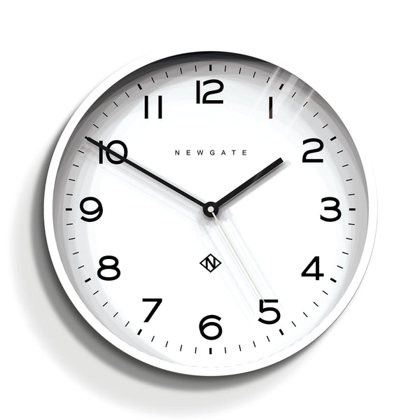 Newgate Number Three Echo Clock Silicone White Wall Clocks