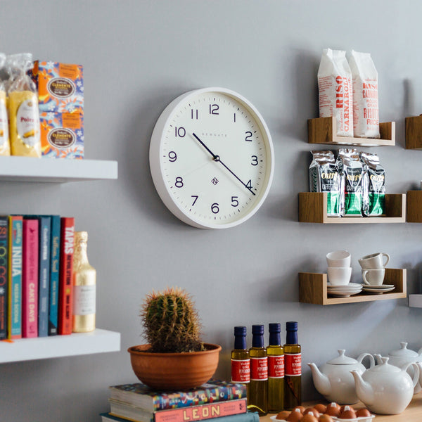 Newgate Number Three Echo Clock Silicone White Wall Clocks