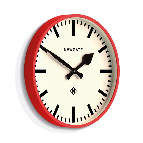 Newgate Railway Clock Red Alarm Clocks & Clock Radios