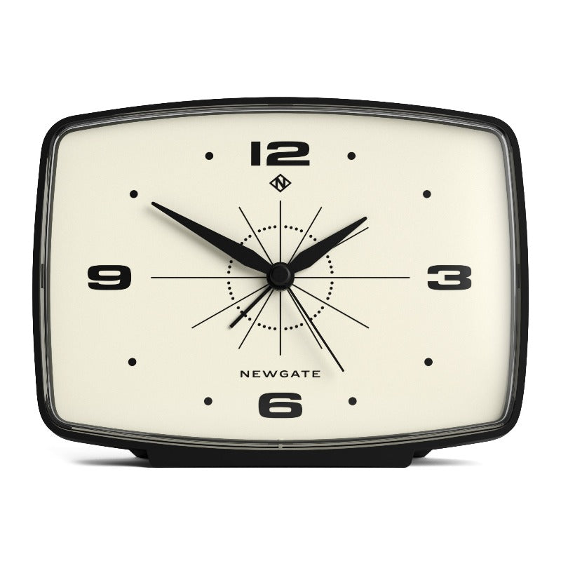 Newgate Brooklyn Alarm Clock Black Alarm Clocks & Clock Radios