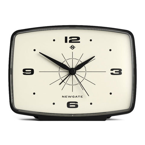 Newgate Brooklyn Alarm Clock Black Alarm Clocks & Clock Radios