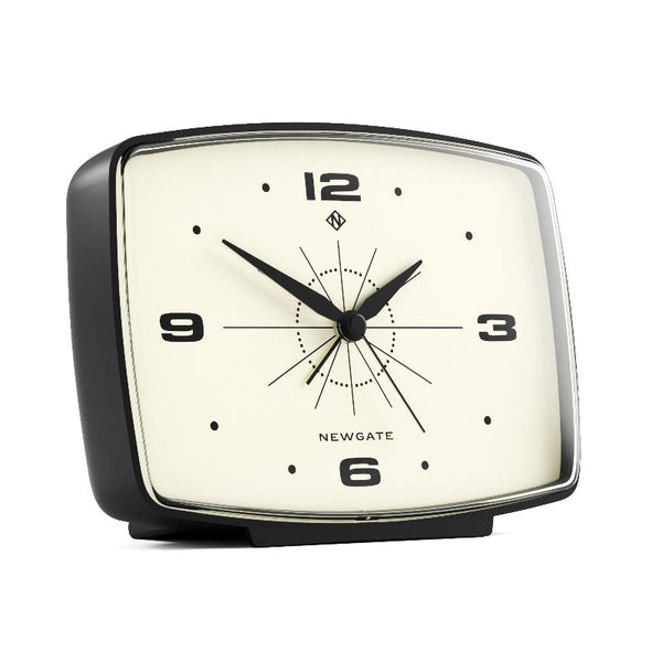 Newgate Brooklyn Alarm Clock Black Alarm Clocks & Clock Radios