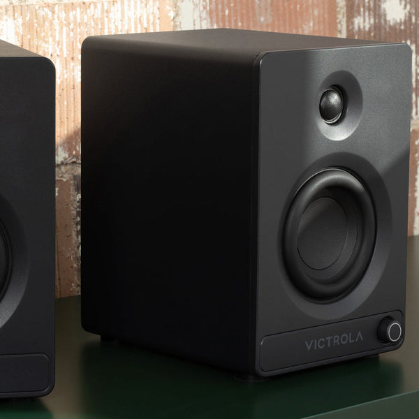 Victrola Tempo Bookshelf Speakers Black Audio Docks & Mini Speakers