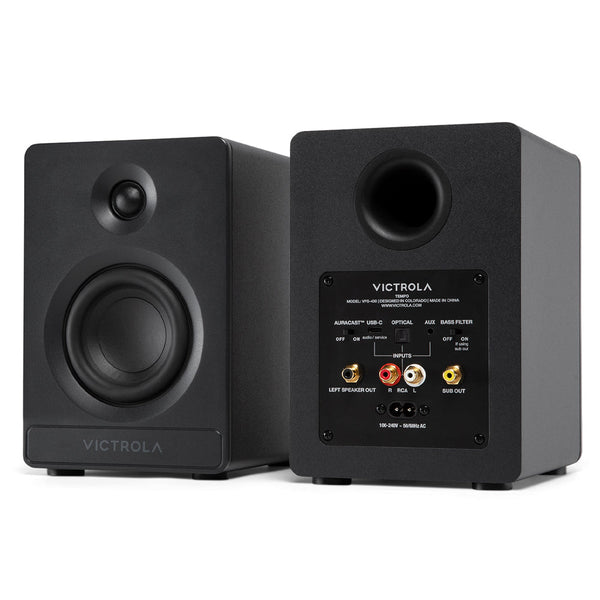 Victrola Tempo Bookshelf Speakers Black Audio Docks & Mini Speakers