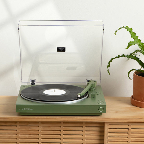 Victrola Automatic Turntable Green Turntables