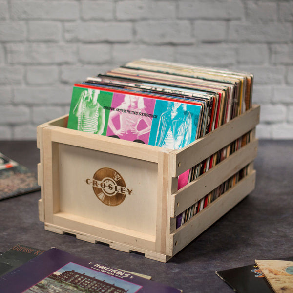 Victrola Eastwood Ii Turntable Walnut + Bundled Record Storage Crate Turntables