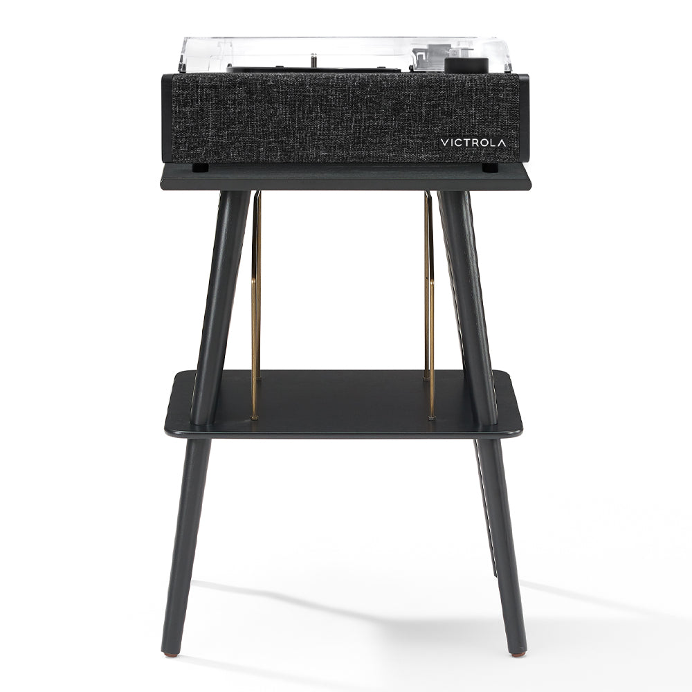 Victrola Eastwood Ii Turntable Black + Entertainment Stand Bundle Turntables