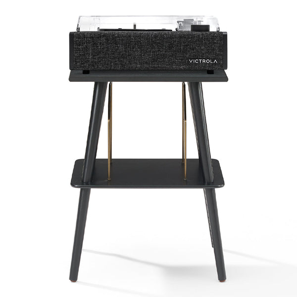 Victrola Eastwood Ii Turntable Black + Entertainment Stand Bundle Turntables