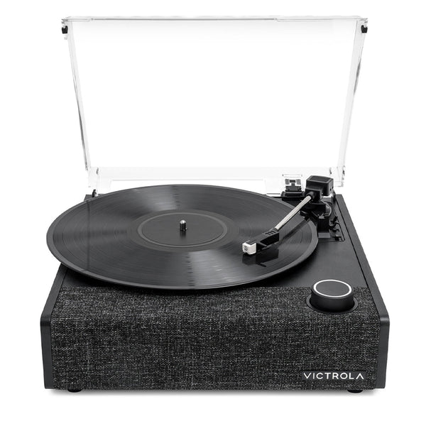 Victrola Eastwood Ii Turntable Black + Entertainment Stand Bundle Turntables