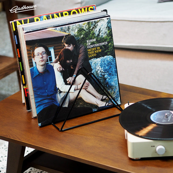 Victrola Eastwood Ii Turntable Walnut + Gadhouse Vinyl Rack Bundle Black Turntables