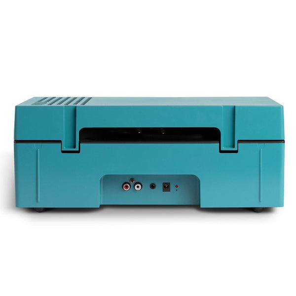 Victrola Revolution Go Turntable Blue + Entertainment Stand Bundle Black Turntables