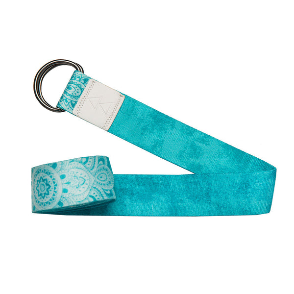 Yoga Design Lab Strap Mandala Turquoise Yoga Straps
