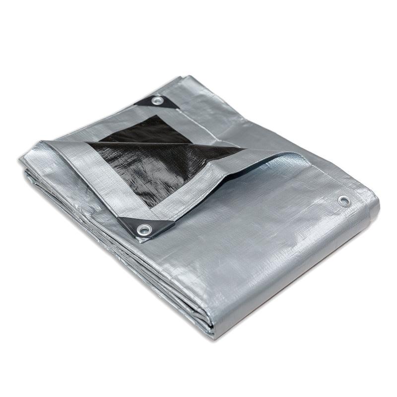 Flyline Heavy Duty Silver Black Tarp Tarpaulin 3.6X4.9M Tarps