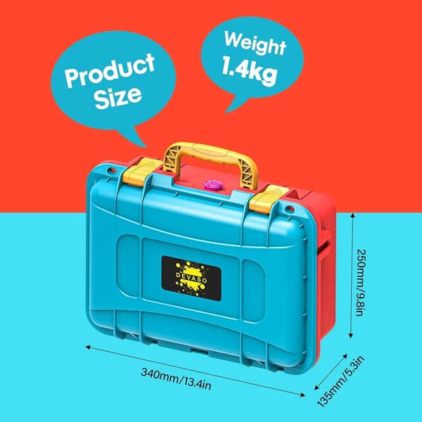 Devaso Carrying Case For Nintendo Switch Oled Professional Safe Hard Red & Blue Bags Skins & Travel Cases