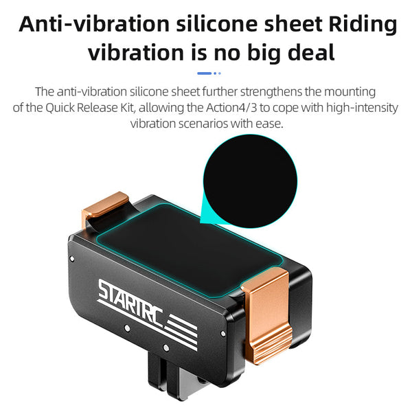 Startrc Action 5 Pro Magnetic Adapter Mount For Dji Osmo Cables & Adapters