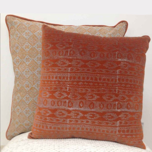 Cushion Covers Pad Azuk Orange & Grey Cushion Cover