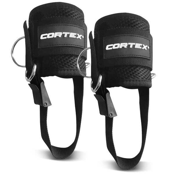 Cortex Premium Ankle Strap Cuff Cable Pulley Attachment Pair Home Gym Attachments