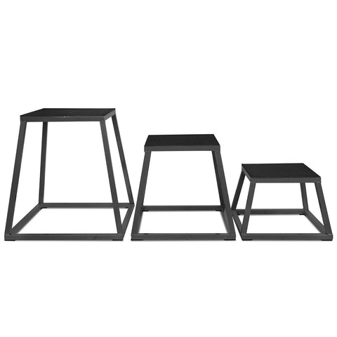 Cortex Steel Plyo Box Set 30/45/60Cm Plyometric Jump Boxes