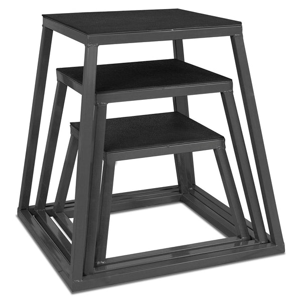 Cortex Steel Plyo Box Set 30/45/60Cm Plyometric Jump Boxes