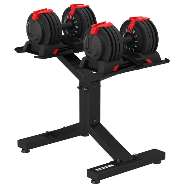 Cortex Revolock V2 48Kg Adjustable Dumbbell + Barbell Kettlebell All In One Set With Stand (24Kg Pair) Dumbbells