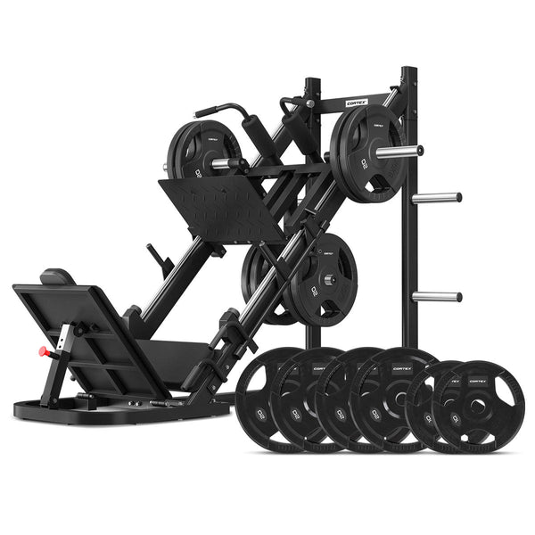 Cortex Lp 10 45 Degree Leg Press/Hack Squat With 100Kg Olympic Tri Grip Weight Plate Set Other Strength Training