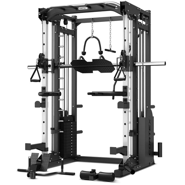 Cortex Sm25 Multi Gym (Dual Stack Functional Trainer Smith Machine Half Rack) Home Gyms