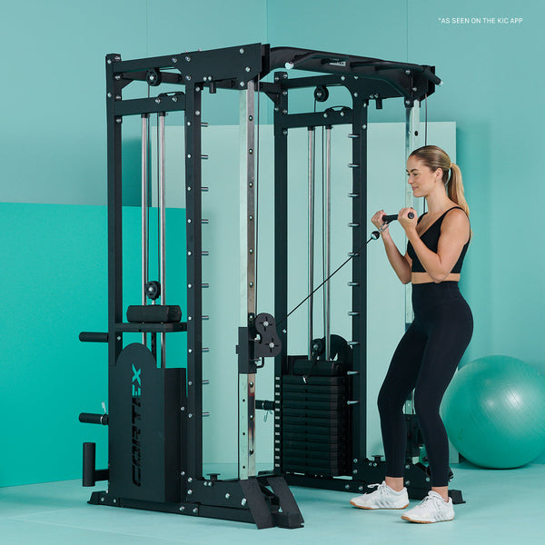 Cortex Sm25 Multi Gym (Dual Stack Functional Trainer Smith Machine Half Rack) Home Gyms