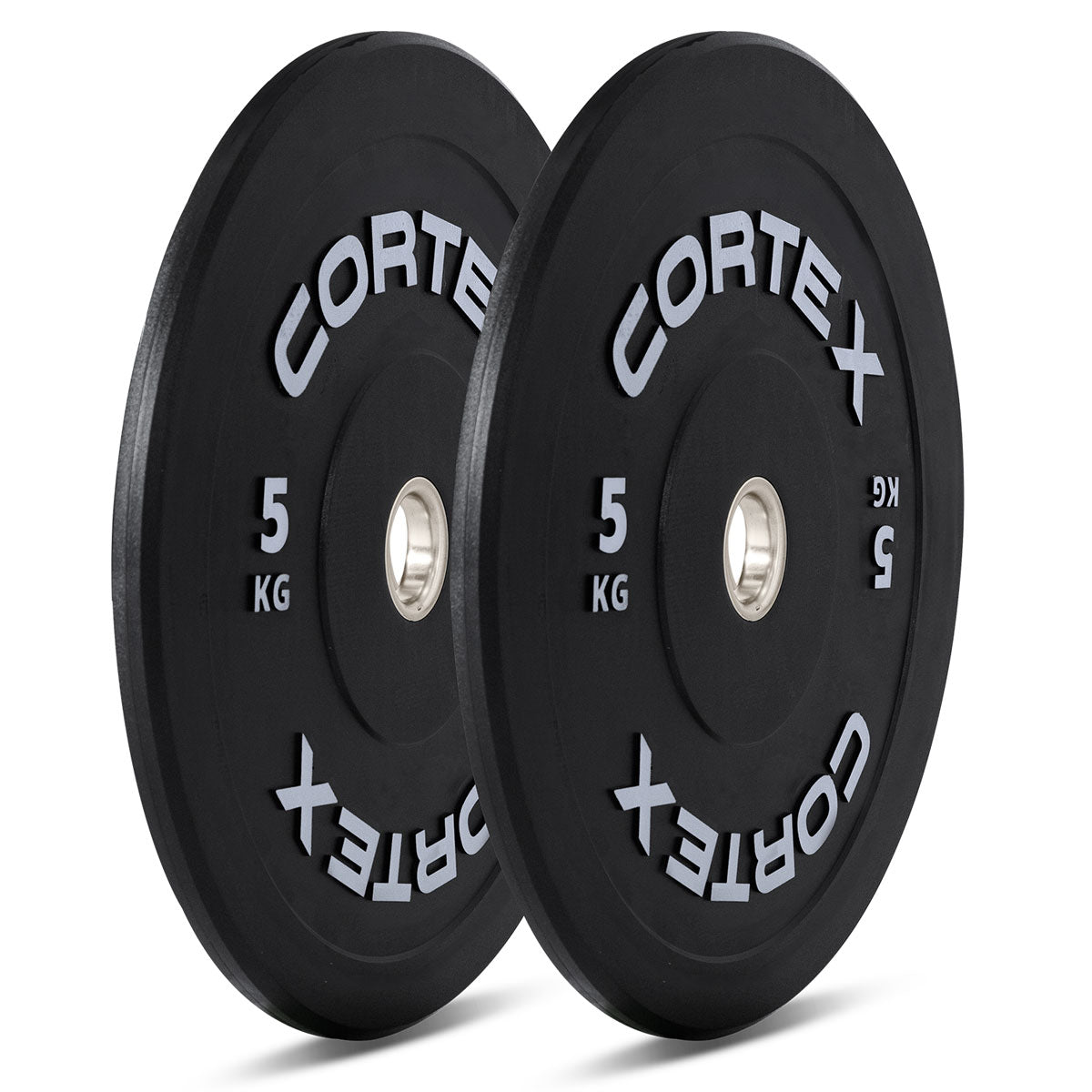 Cortex Black Series V3 Rubber Olympic Bumper Plate 50Mm 5Kg (2 Pack) Barbells & Attachments